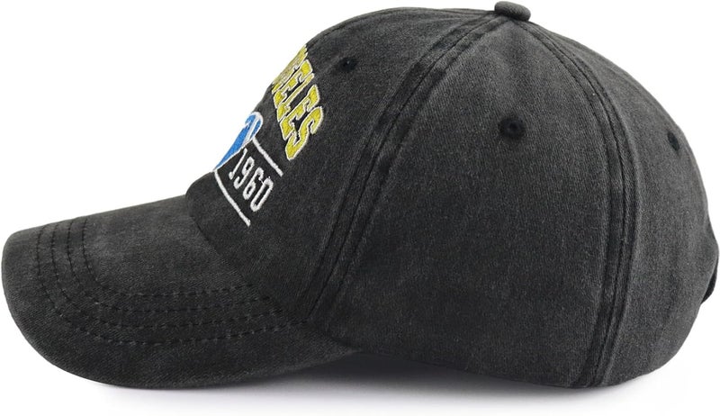 Terojnkl Embroidered City Football Hat for Men Women, Adjustable Unisex Cotton Fans Baseball Cap - Image 3